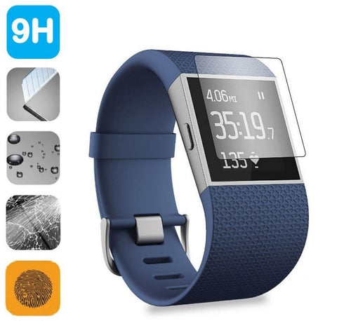 2Pcs/Lot 9H 2.5D Tempered Glass Screen Protector for Fitbit Surge Smart Watch Anti Scratch Protective Film + Screen Clean Tools