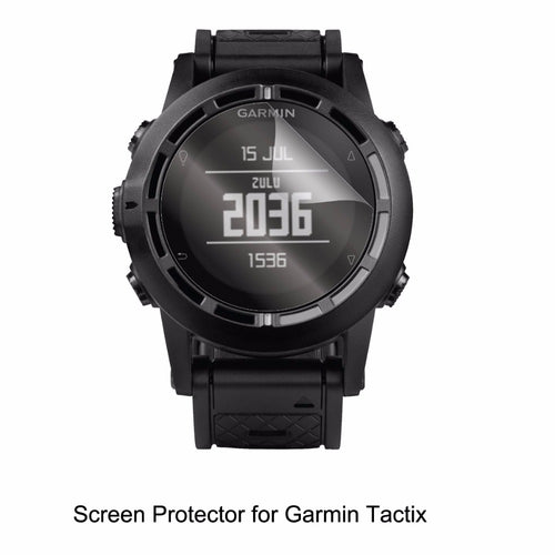 3* Clear LCD PET Film Anti-Scratch / Anti-Bubble / Touch Responsive Screen Protector Cover for Smart Watch Garmin Tactix
