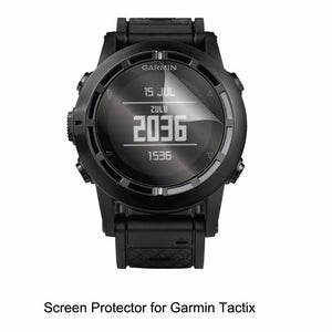3* Clear LCD PET Film Anti-Scratch / Anti-Bubble / Touch Responsive Screen Protector Cover for Smart Watch Garmin Tactix